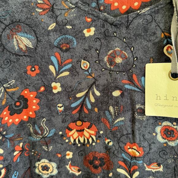 NWT Hinge Designed in Seattle 3/4 Sleeve Dress Women’s Size XL Pockets Gray Boho - Picture 4 of 11